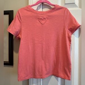 Love Glam Girl Pink Heart Embroidered Kids T-Shirt